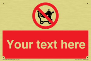 Custom No Climbing on Trolley Sign